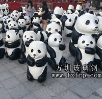 玻璃钢动物熊猫雕塑