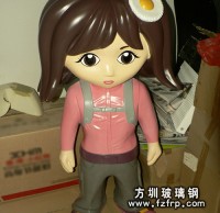 小女孩人物雕塑