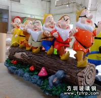 七个小矮人人物雕塑