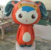 玻璃钢卡通女孩雕塑